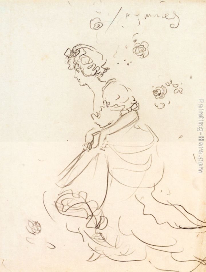 Sir Alfred James Munnings A Lady Of Fashion